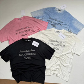 Acne Studios 1996 Washed and Distressed Short-Sleeved T-shirt-5948  